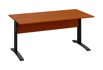 EPK 18 - 16 stůl kancelářský, kovová podnož černá, deska 18 mm, široký 1600 mm, třešeň šumavská